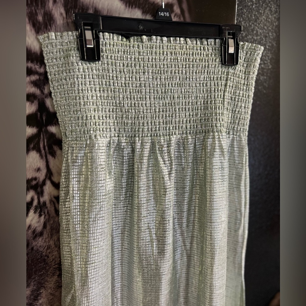 💚💚 KURT GEIGER SHOREDITCH GREEN/SILVER MAXI DRESS-SZ S💚💚NWT - Picture 16 of 17